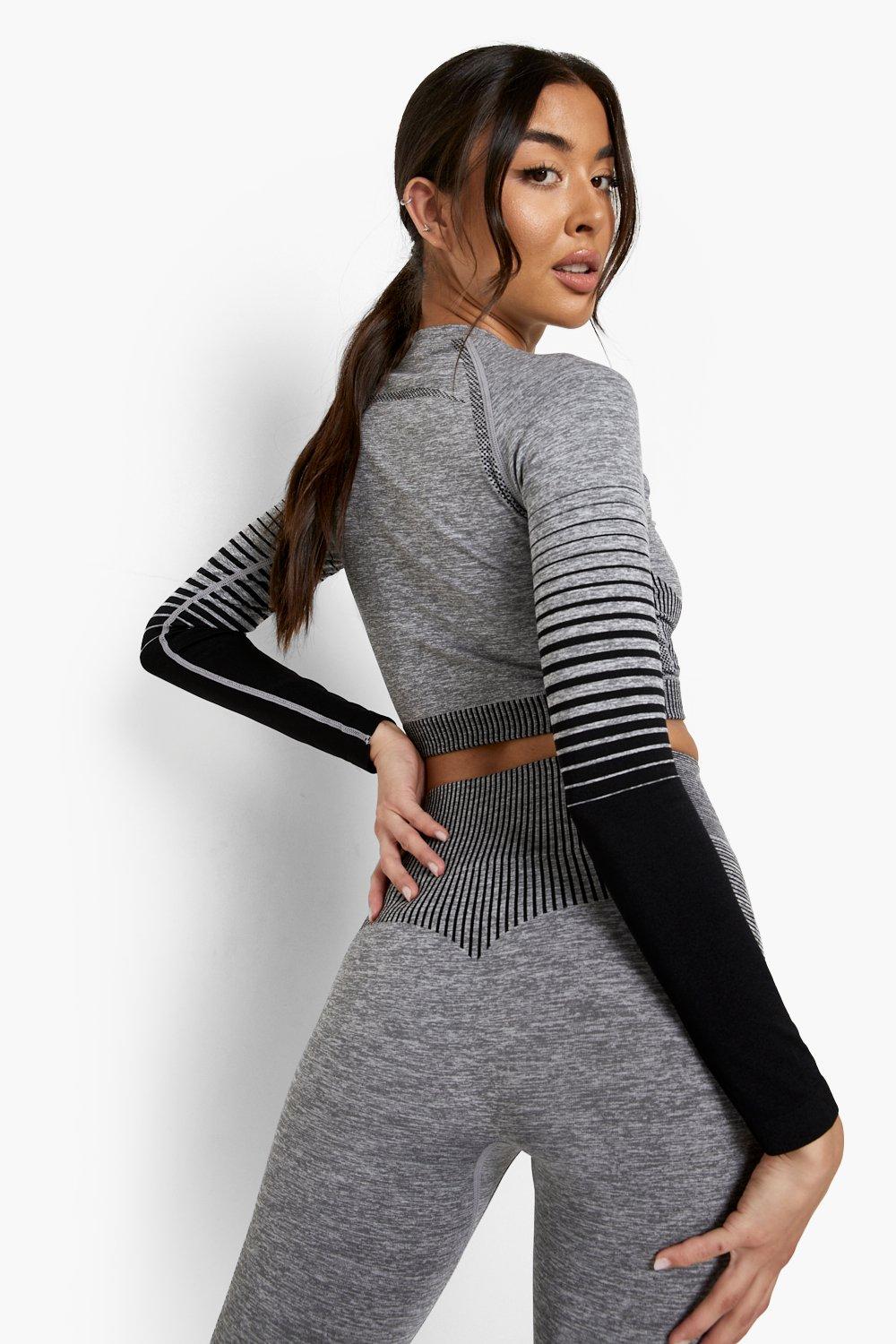 Seamless long sleeve gym sales top